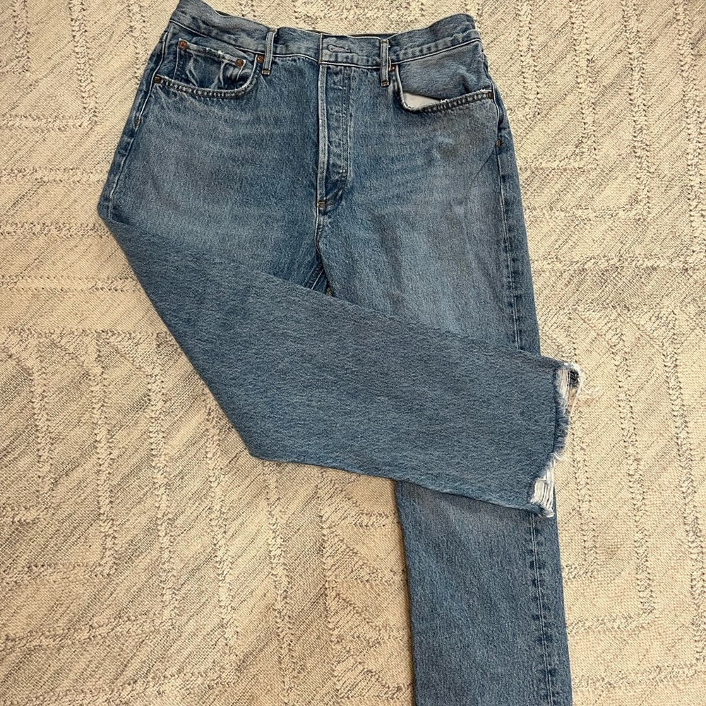 AGOLDE Riley High Rise Straight Crop Jean. - Picture 4 of 9